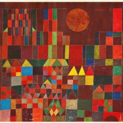 Castle and Sun by Paul Klee – 1928 Expressionist Figurative Oil Painting