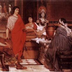 Sir Lawrence Alma-Tadema Oil Painting – Catullus at Lesbia's House (1865)