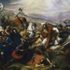 Charles de Steuben’s The Battle of Poitiers, 732 – Romanticism Historical Oil Painting Replica