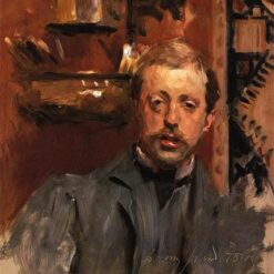 Oil Painting Inspired by John Singer Sargent’s Charles Stuart Forbes – Impressionist Portrait Art on Canvas