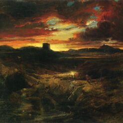 Childe Roland to the Dark Tower Came by Thomas Moran – Handcrafted Romanticism Art Reproduction