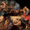 Christ at Simon the Pharisee – Peter Paul Rubens Religious Oil Painting Reproduction