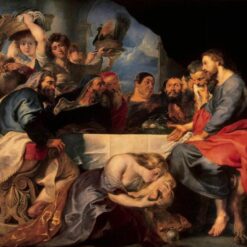 Christ at Simon the Pharisee – Peter Paul Rubens Religious Oil Painting Reproduction