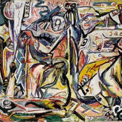 Jackson Pollock-Inspired Abstract Oil Painting on Canvas – Customizable Art for Modern Home Walls