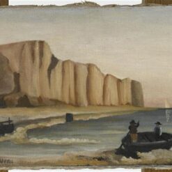 Cliffs by Henri Rousseau - 1897 Naïve Art Oil Painting Replica | Hand-Painted Landscape on Canvas