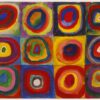 color study squares with concentric circles 19131