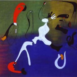 Inspired by Joan Miró – 1933 Composition Surrealist Abstract Oil Painting (130 x 162 cm)