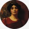 Contemplation by John William Godward | 1903 Neoclassical Oil Painting