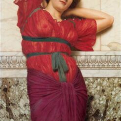 Contemplation by John William Godward | Neoclassical Portrait in Oil