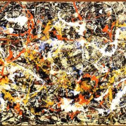 Inspired by Jackson Pollock’s Convergence (Number 10) – Monumental Abstract Expressionist Oil & Enamel Painting (393.7 x 237.5 cm)