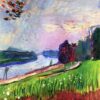 Custom Oil Painting Inspired by Henri Matisse – 'Copse of the Banks of the Garonne' (1900) – Fauvist Landscape on Canvas