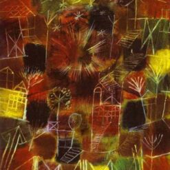 Expressionist Cloudscape Painting Cosmic Composition by Paul Klee (1919) – Early Works Oil Art for Living Room and Office Decor