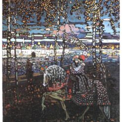 Post-Impressionist Masterpiece – Couple Riding, 1906 by Wassily Kandinsky, High-Quality Replica