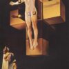 Surrealist & Realist Oil Painting - "Crucifixion (Corpus Hypercubicus)" Inspired by Salvador Dalí