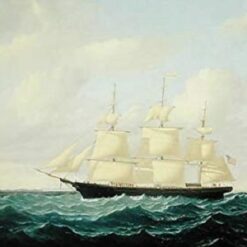 Maritime Masterpiece – 'Dashing Wave' Clipper Ship off Boston Light, 1855 by William Bradford
