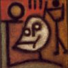 Expressionist Oil and Paper Painting Death and Fire by Paul Klee (1940) – Modern Genre Art for Home or Office Decor