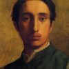Edgar Degas ‘Degas in a Green Jacket’ (1855-1856) – Early Self-Portrait in Oil, Private Collection