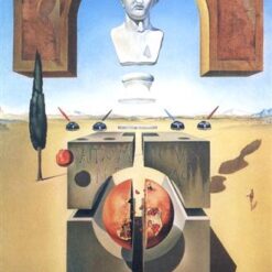 Dematerialization Near the Nose of Nero" Oil Painting - Inspired by Salvador Dali's Surrealist Vision