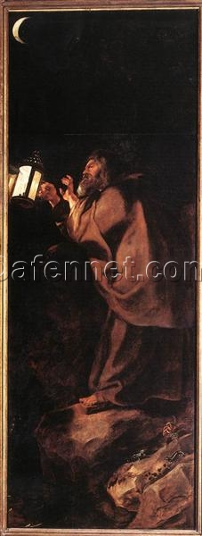 Descent from the Cross (Outside Right Panel) by Rubens – Dramatic Baroque Religious Painting