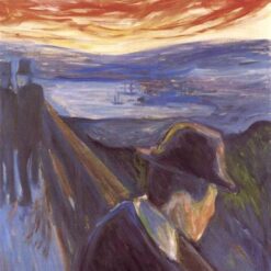 Despair by Edvard Munch – 1892 Expressionist Oil Painting, Iconic Genre Artwork