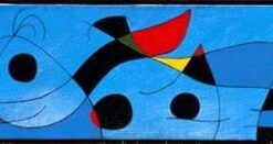 Inspired by Joan Miró’s For David Fernández (1965) – Abstract Surrealist Oil Painting