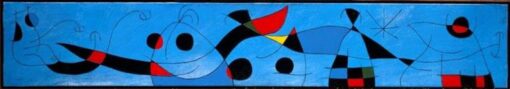 Inspired by Joan Miró’s For David Fernández (1965) – Abstract Surrealist Oil Painting