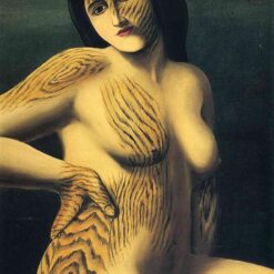 Discovery Inspired by René Magritte – 1927 Surrealist Symbolic Oil Painting, Canvas (65x50 cm)