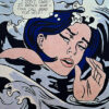 Roy Lichtenstein 'Drowning Girl' Pop Art – Customizable Oil & Canvas Painting