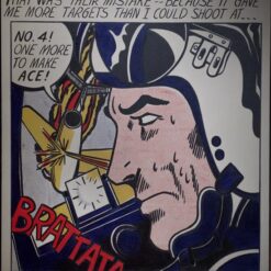 Roy Lichtenstein 'Brattata' Pop Art – Customizable Oil & Canvas Painting