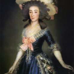 Duchess Countess of Benavente by Francisco Goya - Romanticism Oil Portrait Painting, 1785