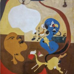 Joan Miró 'Dutch Interior II' – Surrealist Modernist Interior Painting, Oil on Canvas