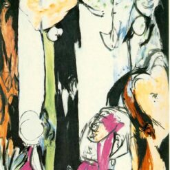 Inspired by Jackson Pollock’s Easter and the Totem – Figurative Abstract Expressionism Oil on Canvas (84 x 58 cm)