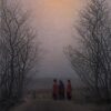 Romantic Oil Painting Easter Morning by Caspar David Friedrich (1835) – Tranquil Scene for Home and Office Decor