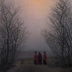 Romantic Oil Painting Easter Morning by Caspar David Friedrich (1835) – Tranquil Scene for Home and Office Decor