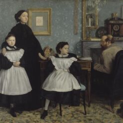 The Bellelli Family by Edgar Degas – Realism Portrait Oil Reproduction on Canvas (1860-1862)