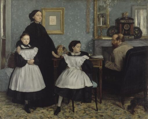 The Bellelli Family by Edgar Degas – Realism Portrait Oil Reproduction on Canvas (1860-1862)