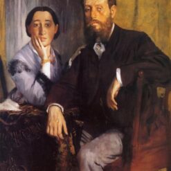 Edgar Degas 'Edmond and Thérèse Morbilli' (1865) – Oil on Canvas Portrait, Impressionist Masterpiece, Museum of Fine Arts, Boston