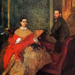 Edgar Degas 'Edmondo and Therese Morbilli' (1865-1866) – Oil on Canvas, Impressionist Portrait, National Gallery of Art