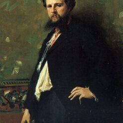 Oil Painting Inspired by John Singer Sargent’s Edouard Pailleron – Realistic Portrait Art on Canvas