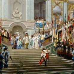 Reception of Le Grand Condé at Versailles by Jean-Léon Gérôme | 1878 History Painting