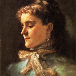 Oil Painting Inspired by John Singer Sargent’s Emily Sargent – Realistic Portrait Art on Canvas