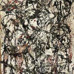 Inspired by Jackson Pollock’s Enchanted Forest (1947) – Abstract Action Painting Reproduction (Oil on Canvas)
