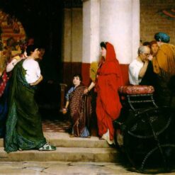 Sir Lawrence Alma-Tadema Oil Painting – Entrance to a Roman Theatre (1866)