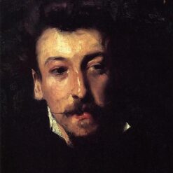 Oil Painting Inspired by John Singer Sargent’s Eugene Juillerat – Realistic Portrait Art on Canvas
