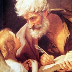 Guido Reni Evangelist St. Matthew and the Angel – Baroque Religious Oil Reproduction