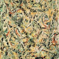 Inspired by Jackson Pollock’s Eyes in the Heat (1946) – Abstract Action Painting Oil on Canvas (137.2 x 109.2 cm)