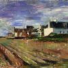Henri Matisse Inspired Impressionist Landscape – 'Farms in Brittany, Belle Ile' (1897) – Hand-Painted Oil on Canvas
