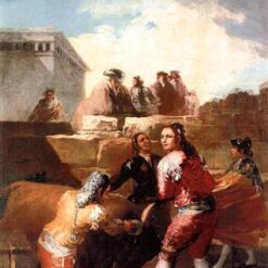 Fight with a Young Bull by Francisco Goya | Dynamic Romanticism in Oil