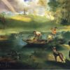 Fishing – Inspired by Edouard Manet (1863) Impressionist Genre Painting on Canvas