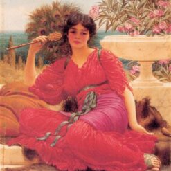 Flabellifera by John William Godward | 1905 Neoclassical Oil Portrait of Elegance
